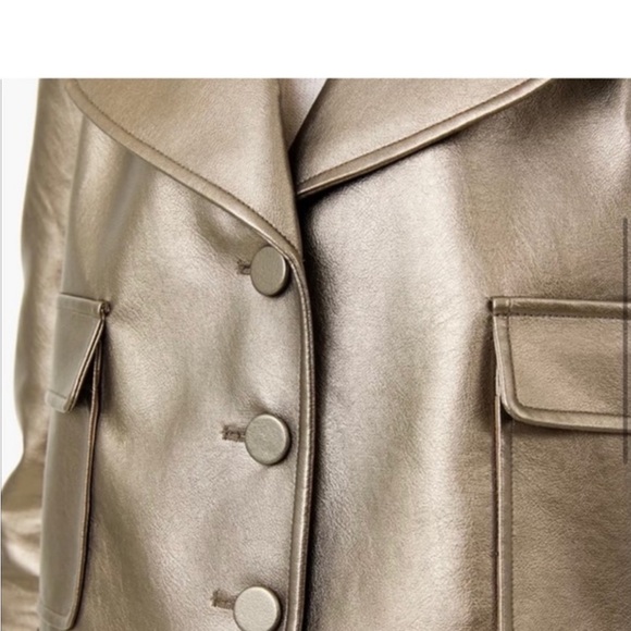 TUCKERNUCK CROPPED LEATHER JACKET. NWT XL! Impossible to find as it sold out!!! - Picture 3 of 5